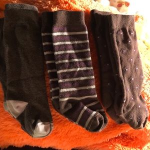 Six Pair Toddler Knee-high Sock Set